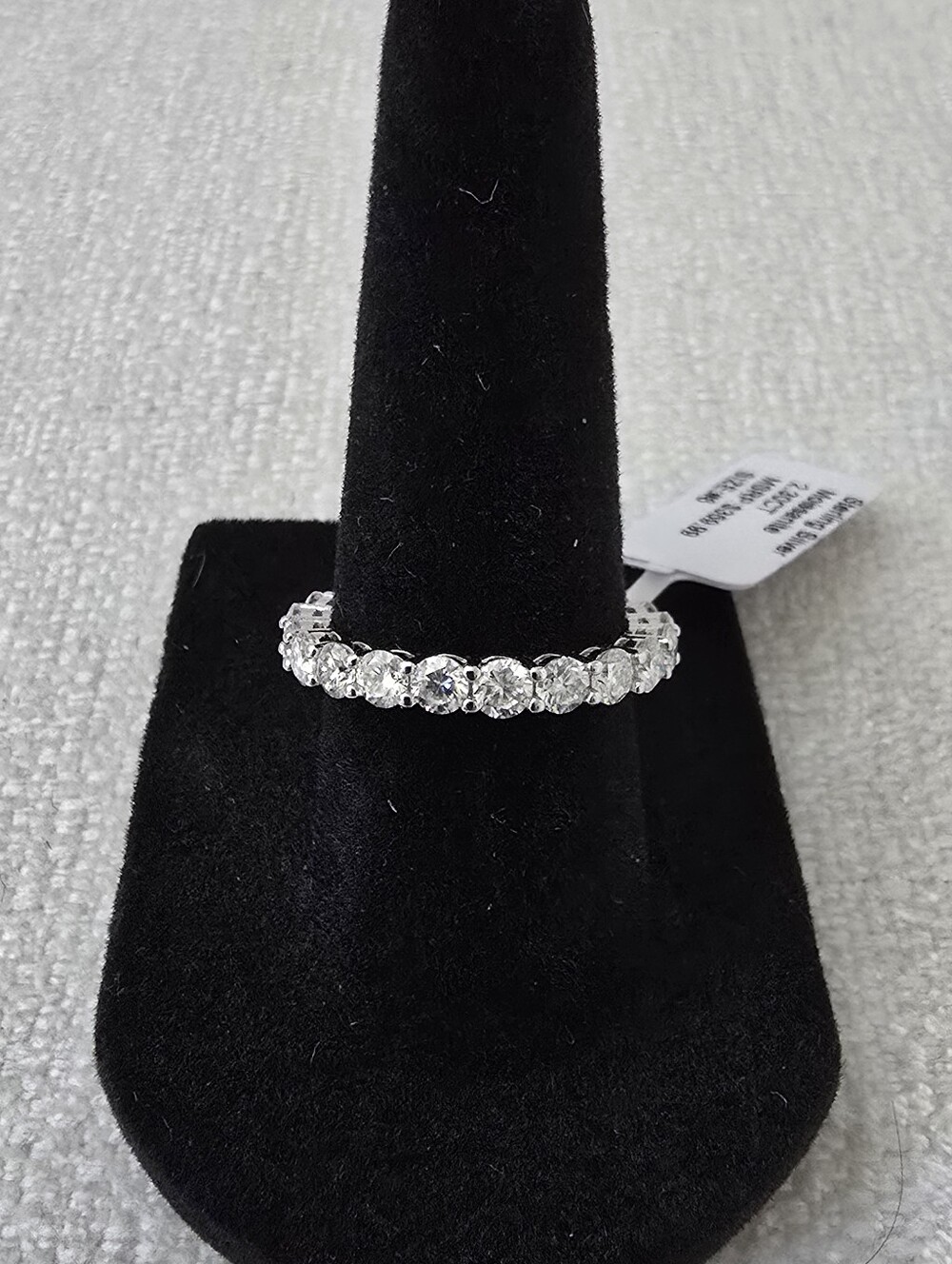 2.30CT Moissanite Sterling Sulver Eternity Band
